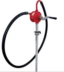 ALEMLUBE ROTARY DRUM PUMP 18L/MIN WITH 2.2M HOSE SPOUT & SPOUT HOSTER